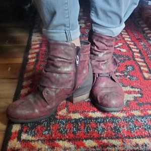 Merrell boots with worn look